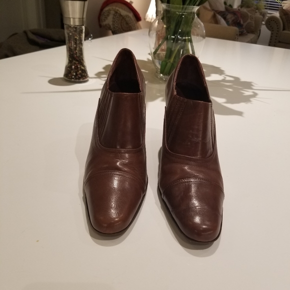 Coach Ankle Brown Booties 8.5M - Picture 2 of 5